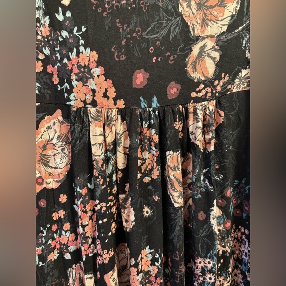Maurices Black and Pink Floral Maxi Dress - Picture 7 of 7
